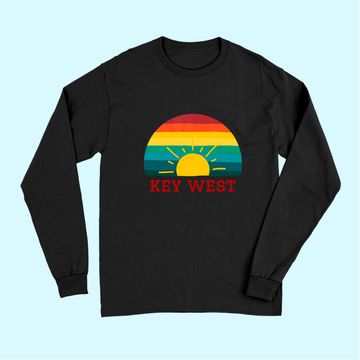 Discover Key West Florida Retro Distressed Beach Long Sleeves