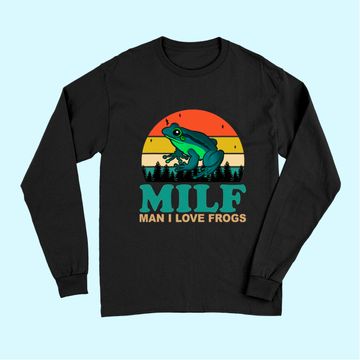 Discover I Love Frogs Saying-Amphibian Lovers Long Sleeves
