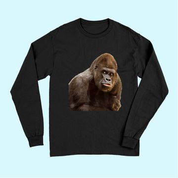 Discover GORILLA APE Wildlife Zoo Animals Prints Preservation Long Sleeves