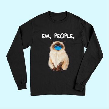 Discover Ew People Cat Wearing Face Mask Long Sleeves