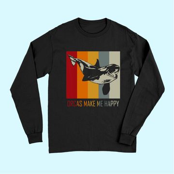 Discover Orcas Make Me Happy Killer Whale Long Sleeves