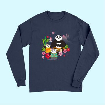 Discover Kung Fu Panda Po And Pandas Floral Long Sleeves