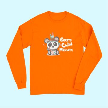 Discover Every Child Matters Panda Indigenous People Orange Day Long Sleeves