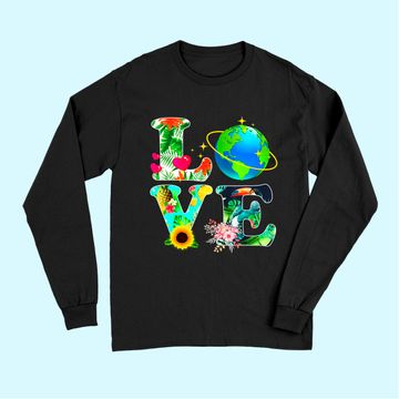 Discover Love World Earth Day 2021 Environmental Saving The Planet Long Sleeves