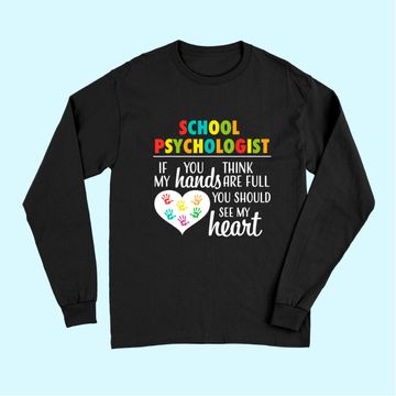 Discover School Psychologist Heart Long Sleeves