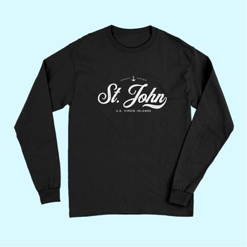 Discover St. John USVI Vintage Long Sleeves