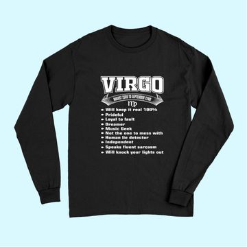 Discover Virgo Facts Zodiac Sign Horoscope Long Sleeves