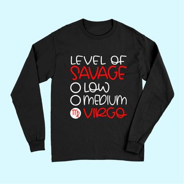 Discover Virgo Zodiac Sign Birthday Savage August September Long Sleeves