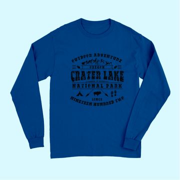 Discover Crater Lake National Park Oregon Hiking Camping Wildlife Long Sleeves