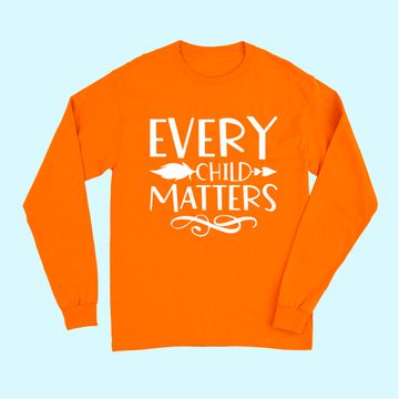 Discover Every Child Matters Native Indigenous Education Orange Day Long Sleeves
