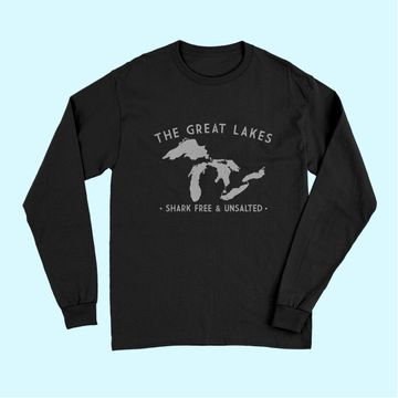 Discover Great Lakes Shark Free and Unsalted Vintage Long Sleeves