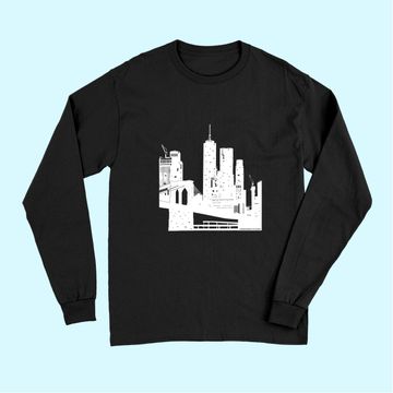 Discover NYC Skyline  One World Trade Center Long Sleeves