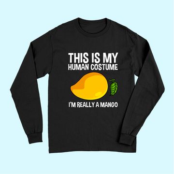Discover This Is My Human Costume Mango Fruit Long Sleeves