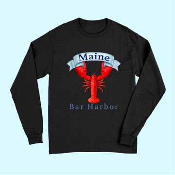 Discover Maine State Bar Harbor Lobster Long Sleeves