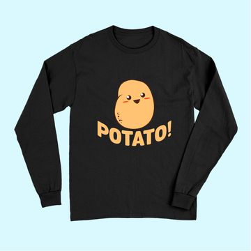 Discover Cute Potato Smiling Tee Long Sleeves