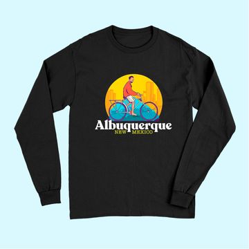 Discover Albuquerque New Mexico 80s Retro Long Sleeves