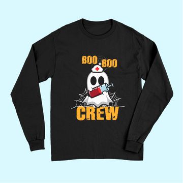 Discover Vaccination Boo Boo Crew Nurse Halloween Long Sleeves