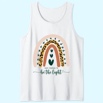 Discover Be The Light Boho Rainbow Christian Scripture Religious Tank Top