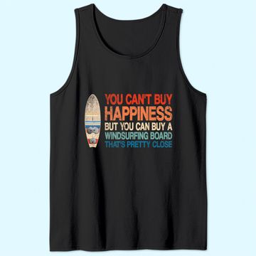 Discover Windsurfing Quote Retro Vintage Windsurfer Tank Top