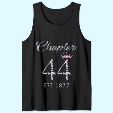 Discover Chapter 44 EST 1977 44th Birthday Tank Top