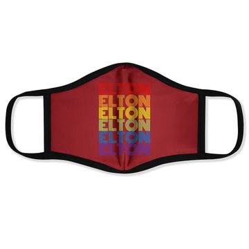 Discover Retro Style Elton Rainbow Face Mask