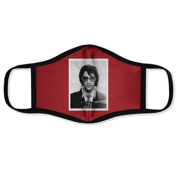 Discover Elvis Presley Mugshot Poster Face Mask