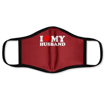 Discover I Love My Husband Face Mask