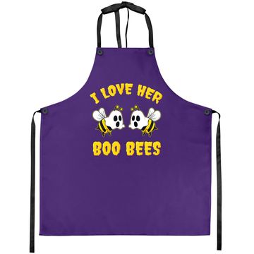 Discover I Love Her Boo Bees Apron