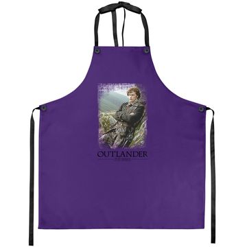 Discover Outlander Jamie With Series Logo Apron