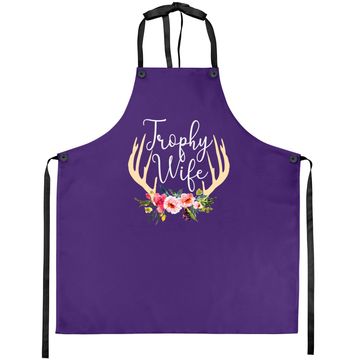 Discover Trophy Wife Antlers Flowers Hunters Apron