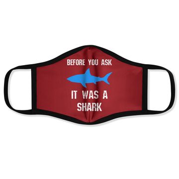 Discover Funny Amputee Amputation Surgery Shark Humor Face Mask