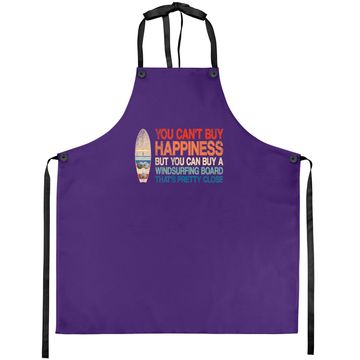 Discover Windsurfing Quote Retro Vintage Windsurfer Apron