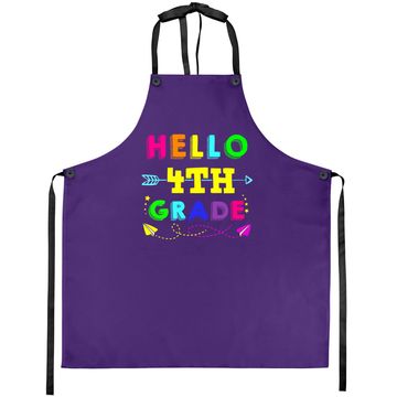 Discover Hello 4th Grade Back To School Apron