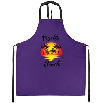 Discover Myrtle Beach Apron Sunset Palm