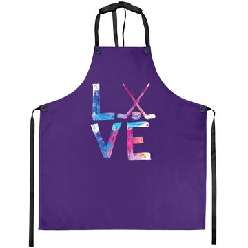 Discover Love Ice Hockey Girls Hockey Gifts Ice Hockey Apron