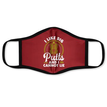 Discover I Like Big Putts And I Cannot Lie Funny Disc Golf Face Mask