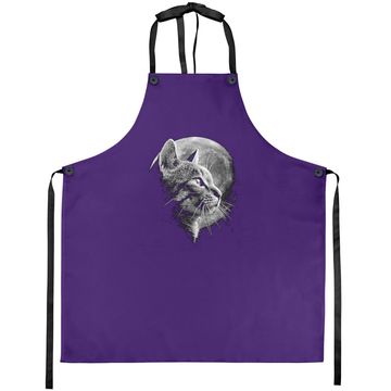 Discover Cat With Moon - Cat Apron