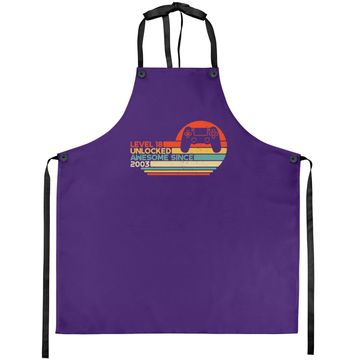 Discover 18th Birthday Gamer Level 18 Unlocked Awesome Since 2003 Apron