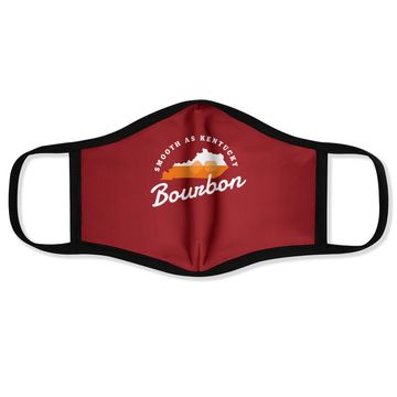 Discover Funny Bourbon Drinker Smooth As Kentucky Bourbon Whiskey Face Mask