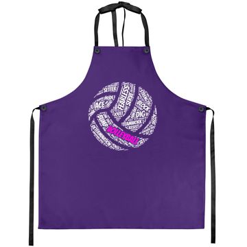 Discover Volleyball Apron Sayings Apron