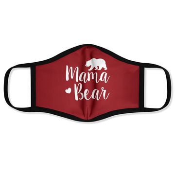 Discover Zilin Mama Bear Face Mask Short Sleeve Lettering Graphic Cute Face Mask Summer Tops