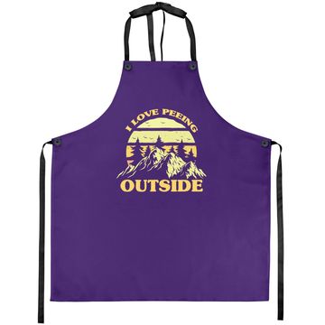 Discover I Love Peeing Outside Funny Camping Camping Lover Hiking Apron