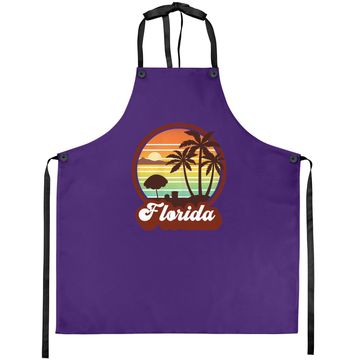 Discover Florida Souvenirs Florida Fl Vintage Retro 70s 80s Graphic Apron