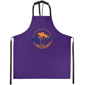 Discover Key West Vintage Emblem Basic Cotton Apron