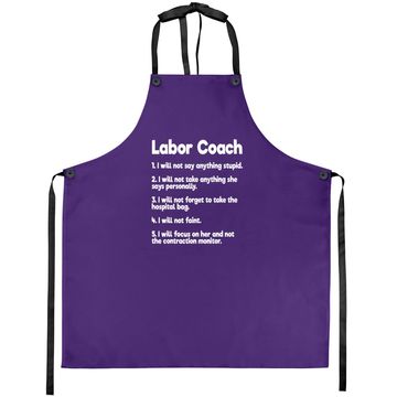 Discover Labor Coach Expecting Dad Rules Papa Apron