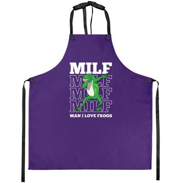Discover I Love Frogs Dabbing Amphibian Apron