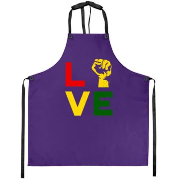 Discover Vintage Love Emancipation Day Melanin Black Pride Apron