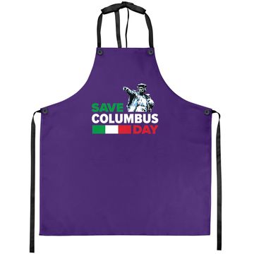Discover Save Columbus Day - Italian Pride Apron