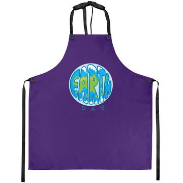 Discover Retro Happy Earth Day, Environment, Saving The Planet Apron