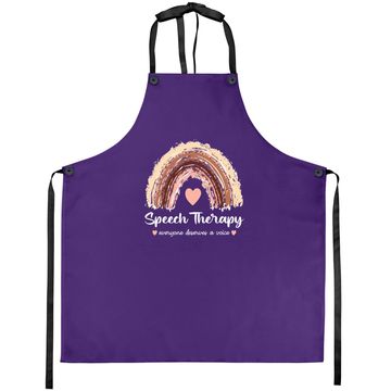 Discover Speech Therapy | Everyone Deserves A Voice Rainbow Cute Apron
